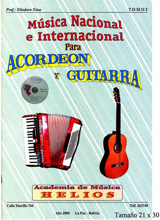 Portada de Música Nacional e Internacional para Acordeón y Guitarra Vol. 2