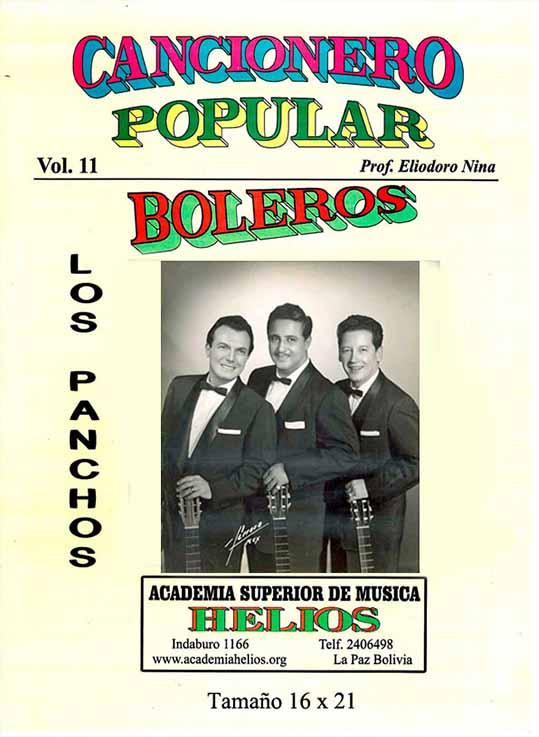 Portada de Cancionero Popular: Boleros Vol. 11