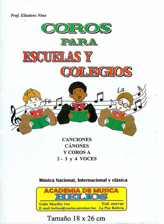 Portada de Coros para Escuelas y Colegios